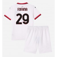 AC Milan Youssouf Fofana #29 Replika babykläder Bortaställ Barn 2024-25 Kortärmad (+ korta byxor)